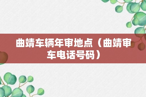 曲靖车辆年审地点（曲靖审车电话号码）