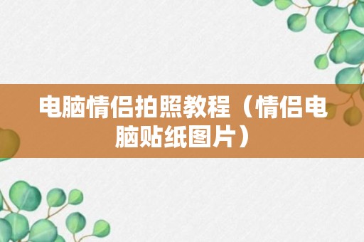 电脑情侣拍照教程（情侣电脑贴纸图片）